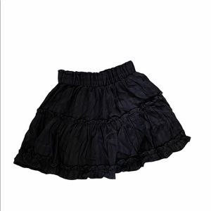 Princess Polly Black Ruffle Skirt